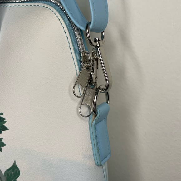 Loungefly Disney Alice in Wonderland Cheshire Cat Flora Watercolor Satchel Purse - Picture 9 of 13